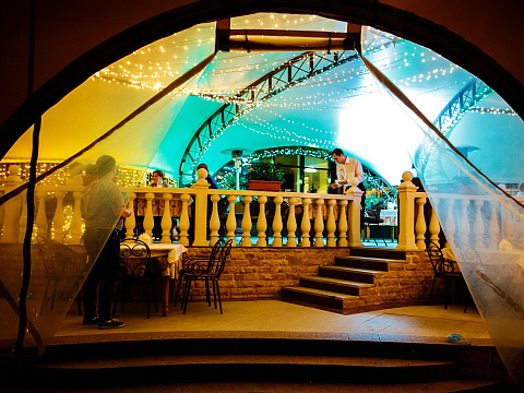 Пансионат «Плаза» г. Ессентуки. Летнее кафе «Шатер»